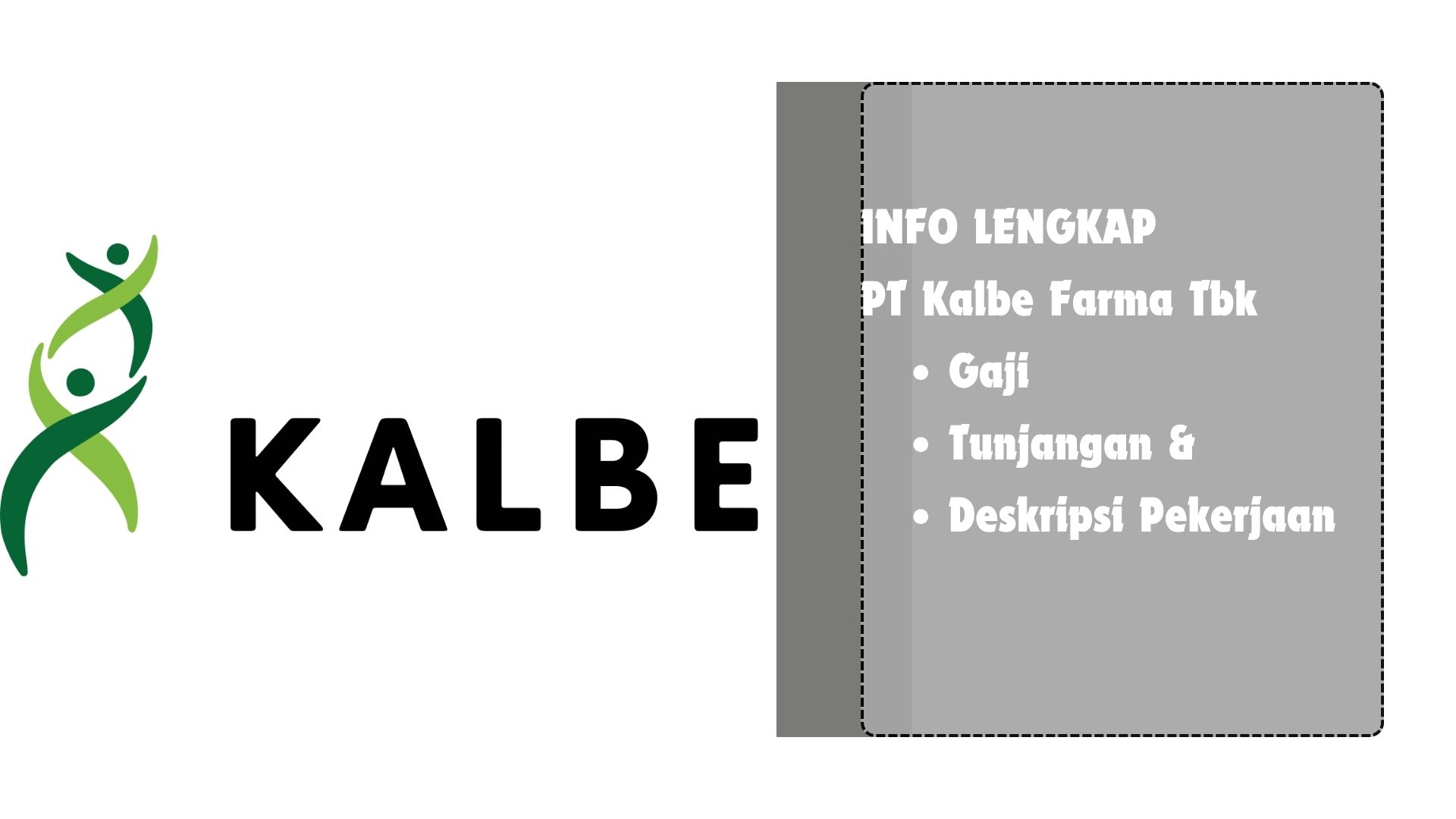 Posisi dan Gaji di PT Kalbe Farma Tbk - Entry Level