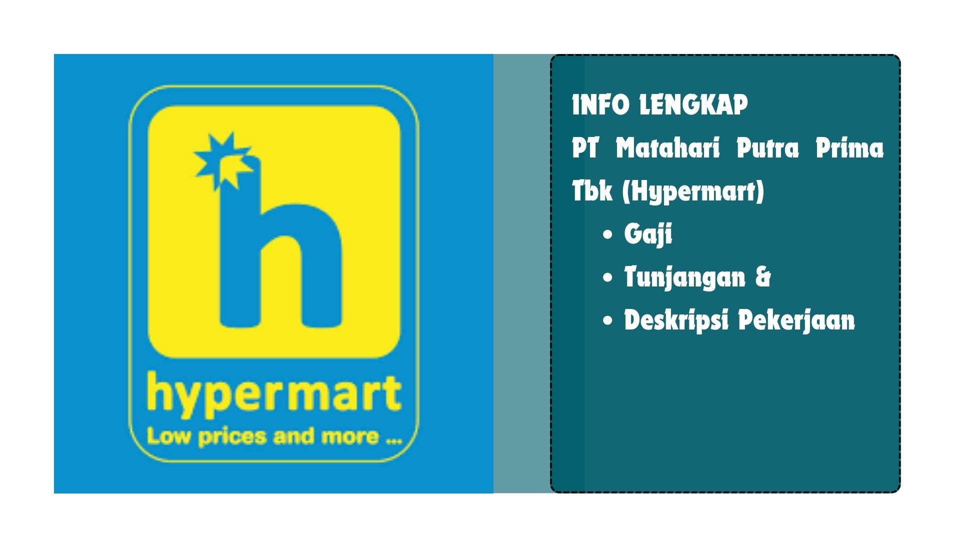 Posisi dan Gaji di Bank di Hypermart- Informasi lengkap tentang jabatan dan struktur gaji untuk posisi entry level di Bank BNI. Pelajari lebih lanjut tentang peluang karier awal di bank terkemuka ini."